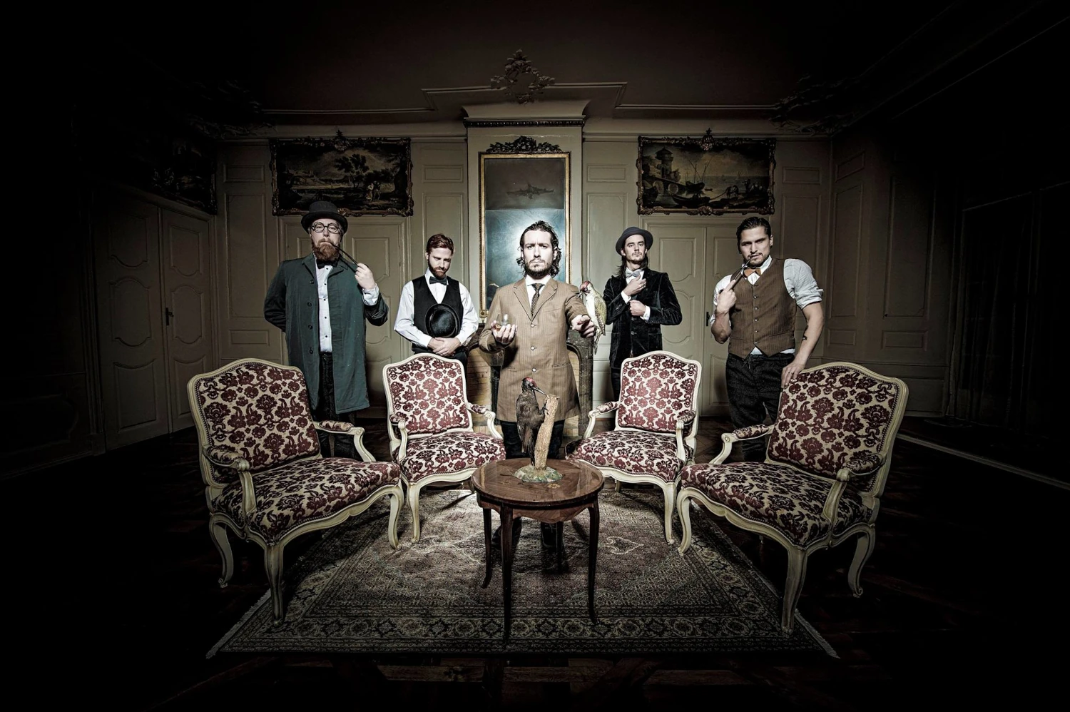 Die Bandmitglieder von Groombridge.